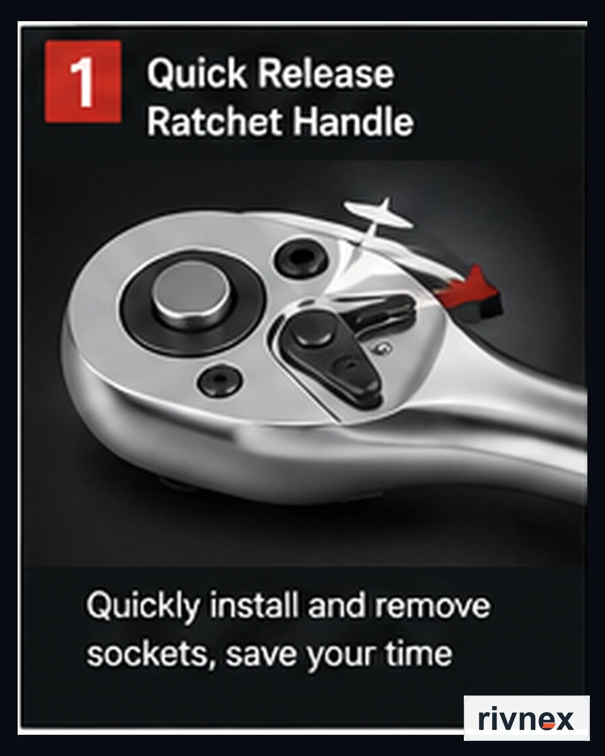 RIVNEX quick-release ratchet handle